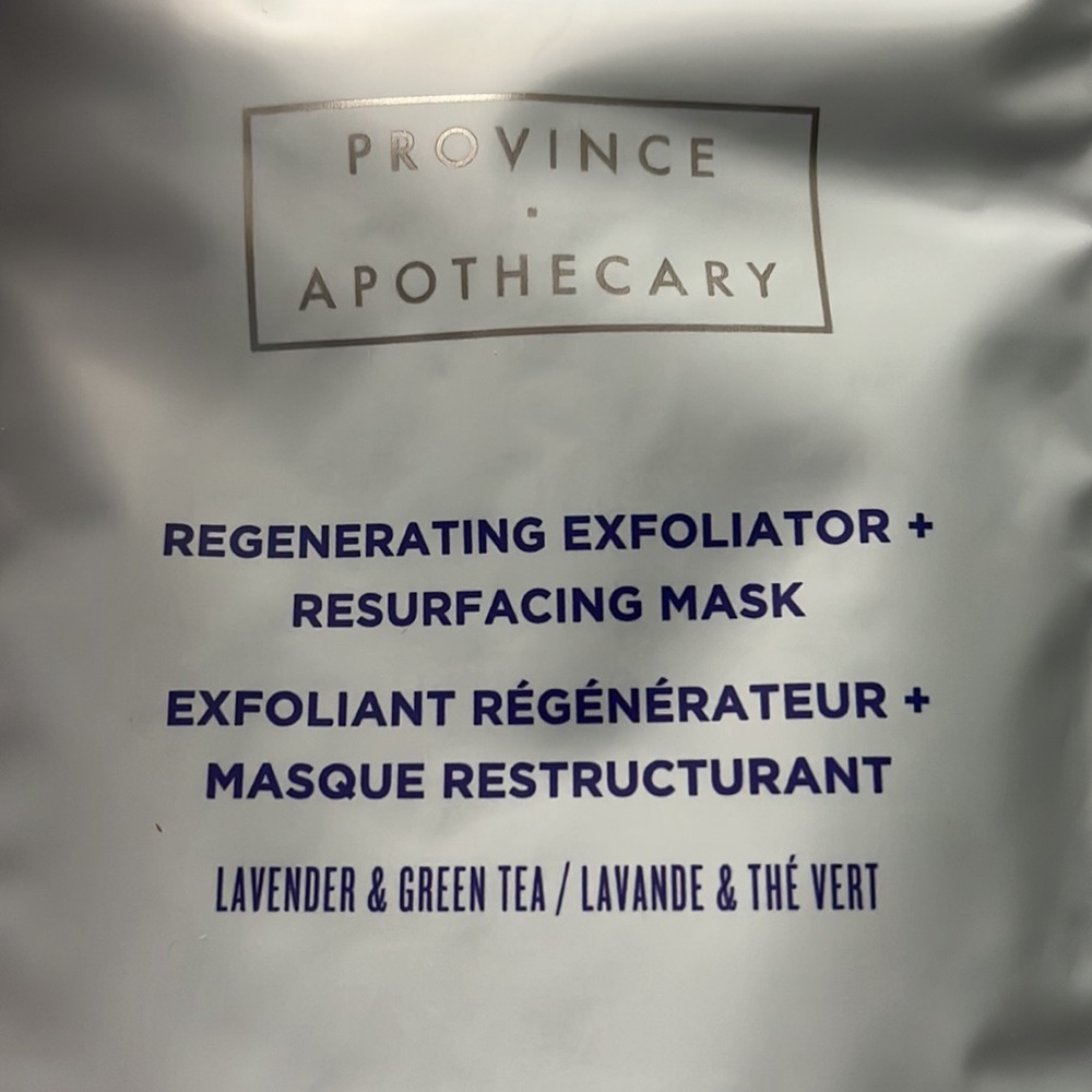 Province apothecary rejuvenating exfoliator resurfacing mask